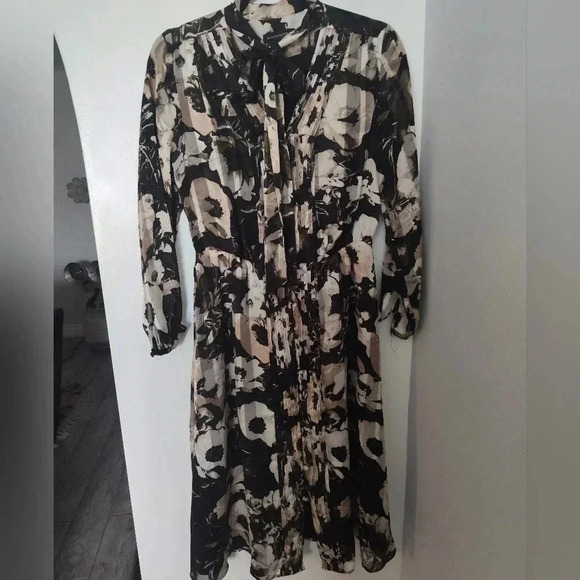 Banana Republic floral midi dress size s/p - Picture 1 of 4
